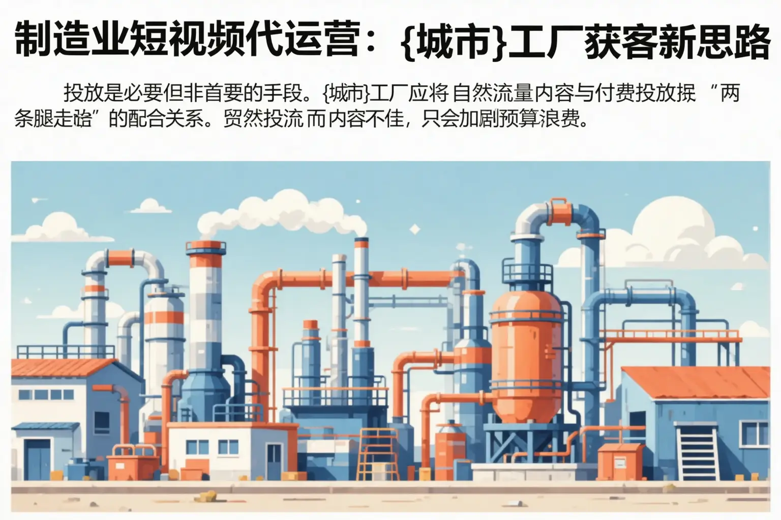 制造业短视频代运营：长治工厂获客新思路