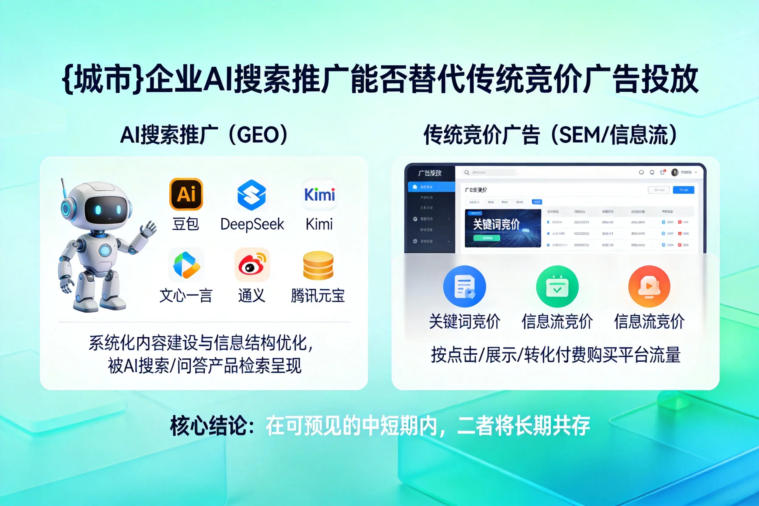 长治企业AI搜索推广能否替代传统竞价广告投放