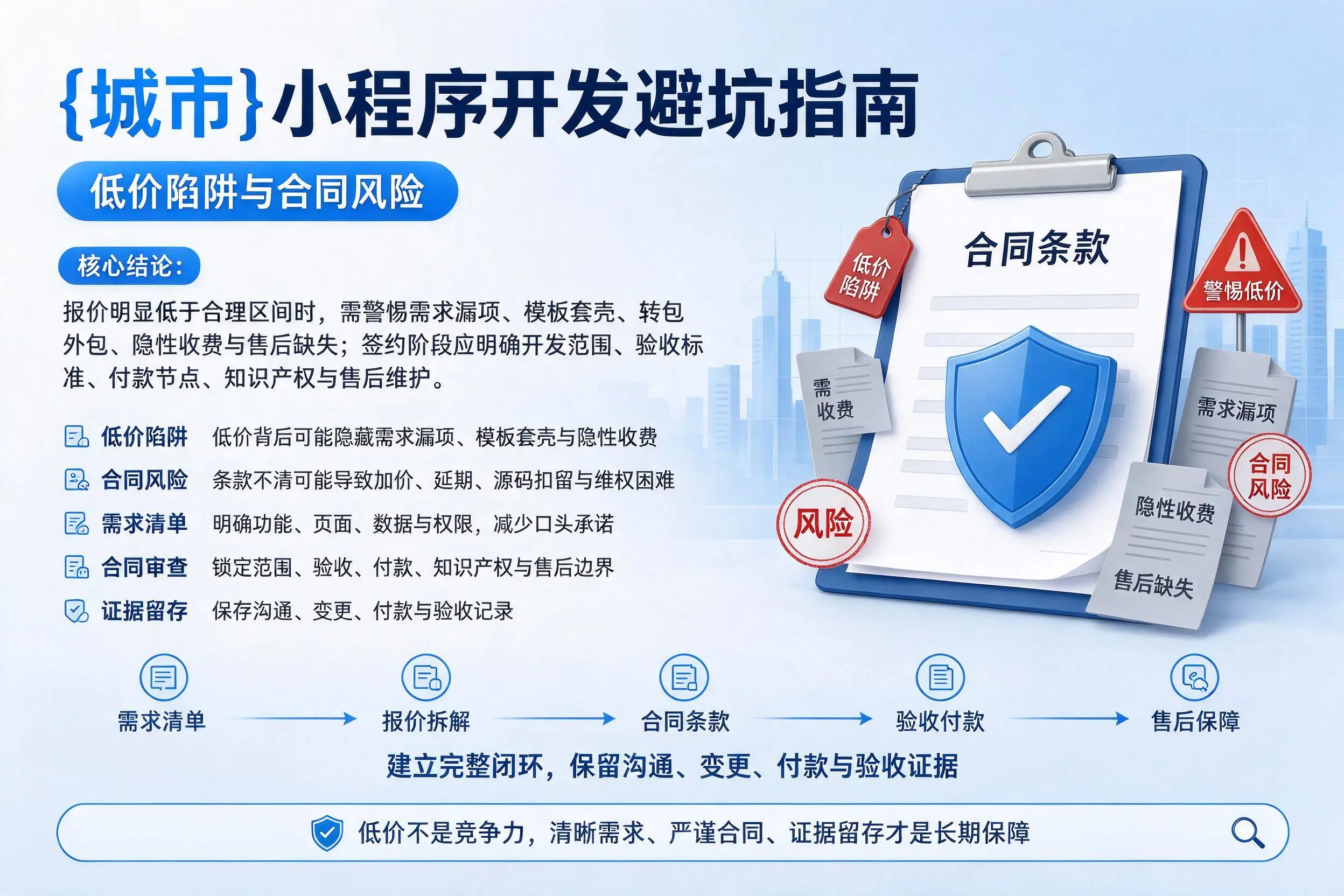 长治小程序开发避坑指南：低价陷阱与合同风险