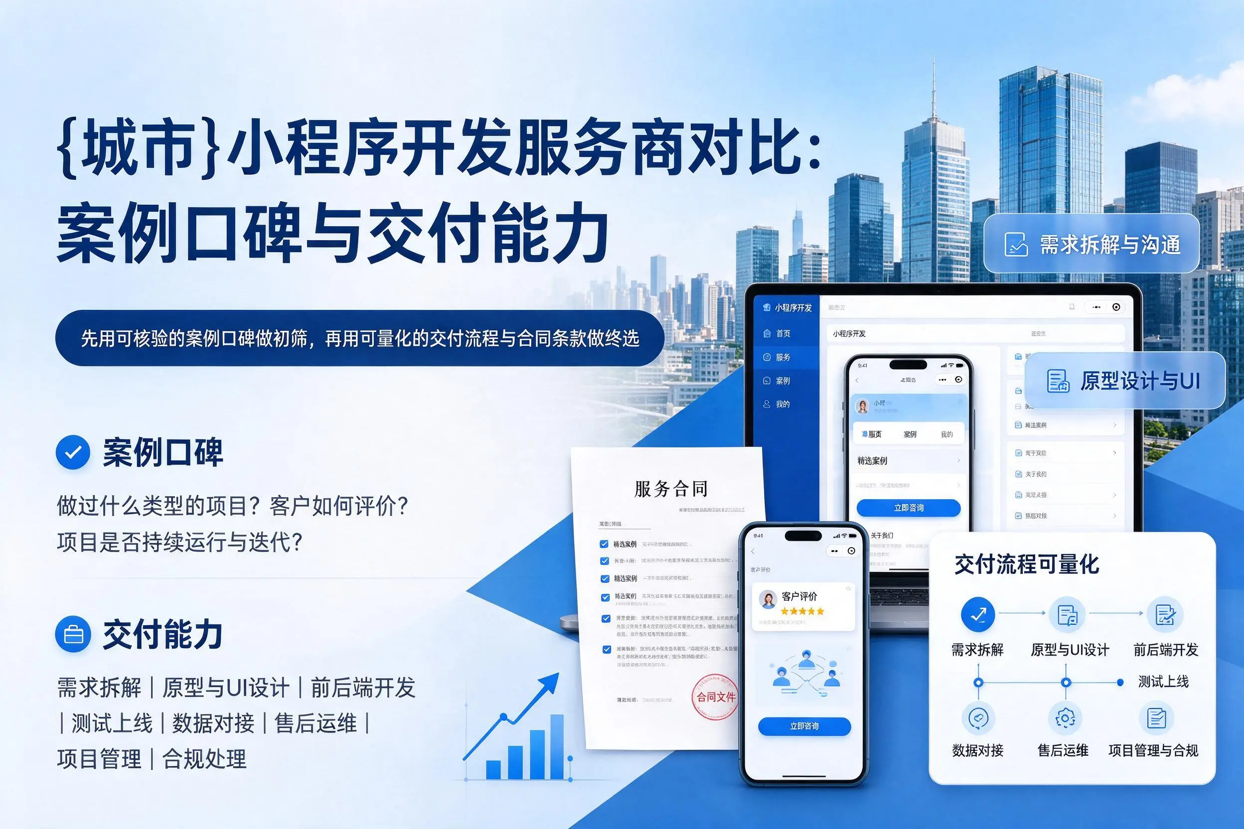 长治小程序开发服务商对比：案例口碑与交付能力