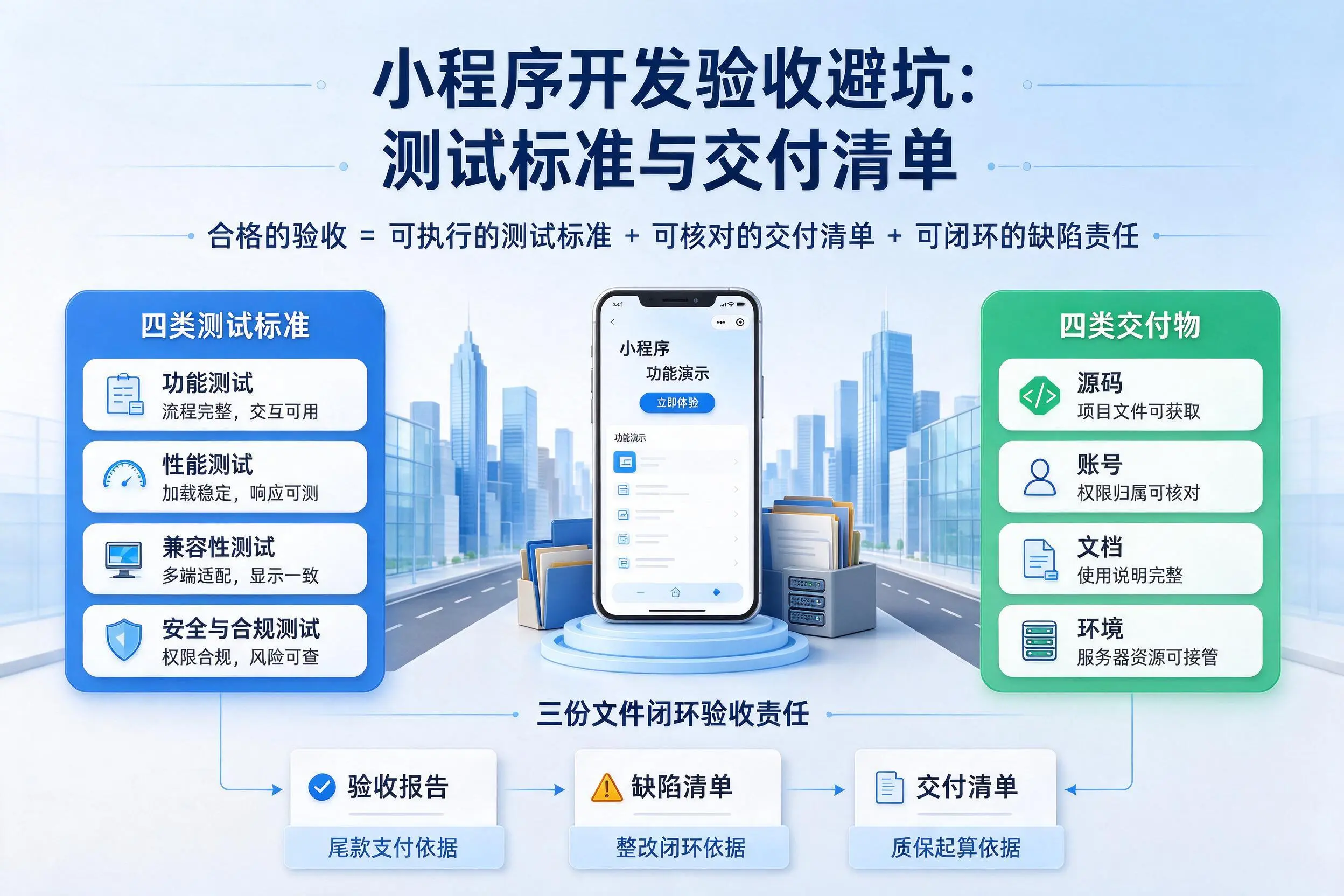 长治小程序开发验收避坑：测试标准与交付清单