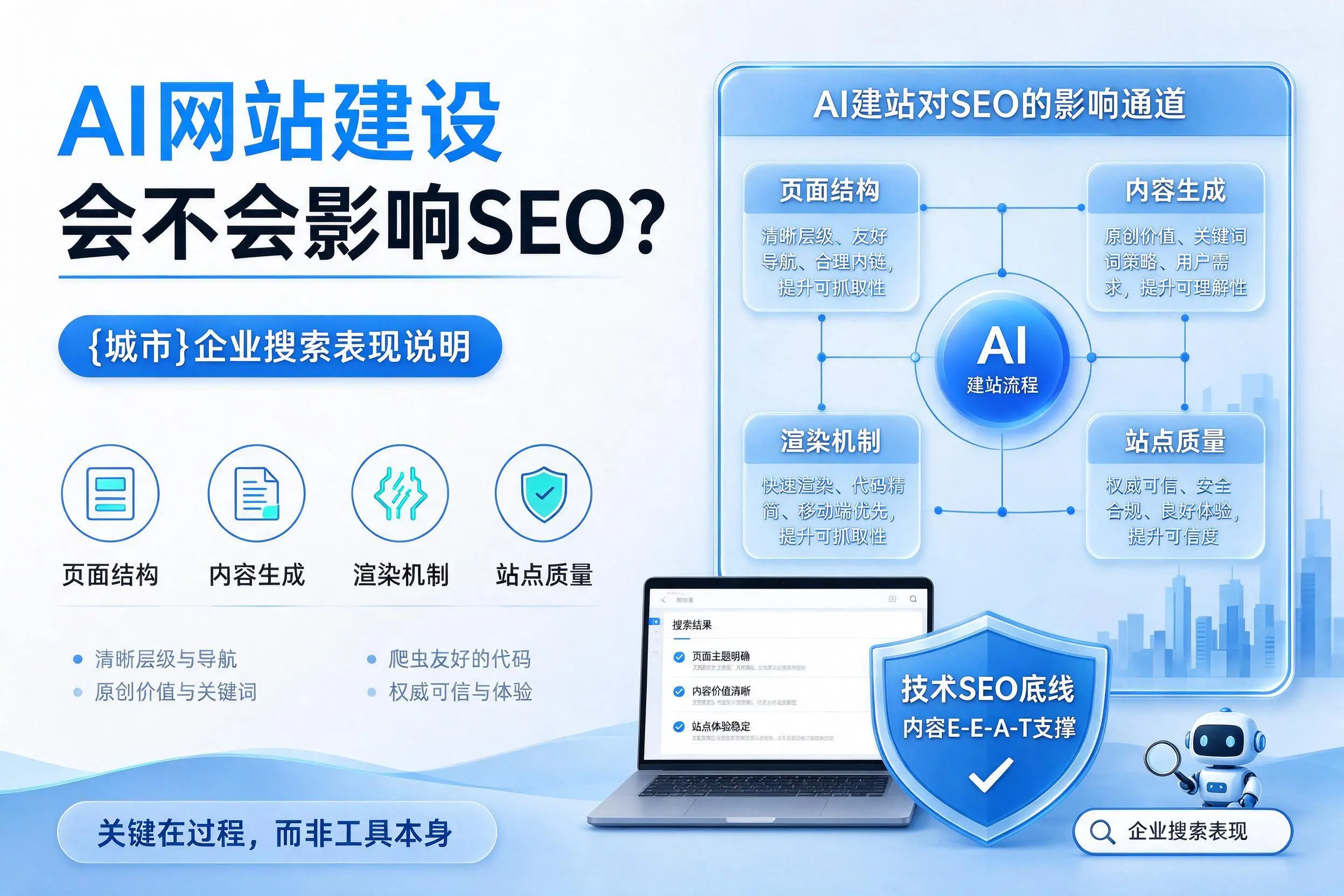 AI网站建设会不会影响SEO?长治企业搜索表现说明