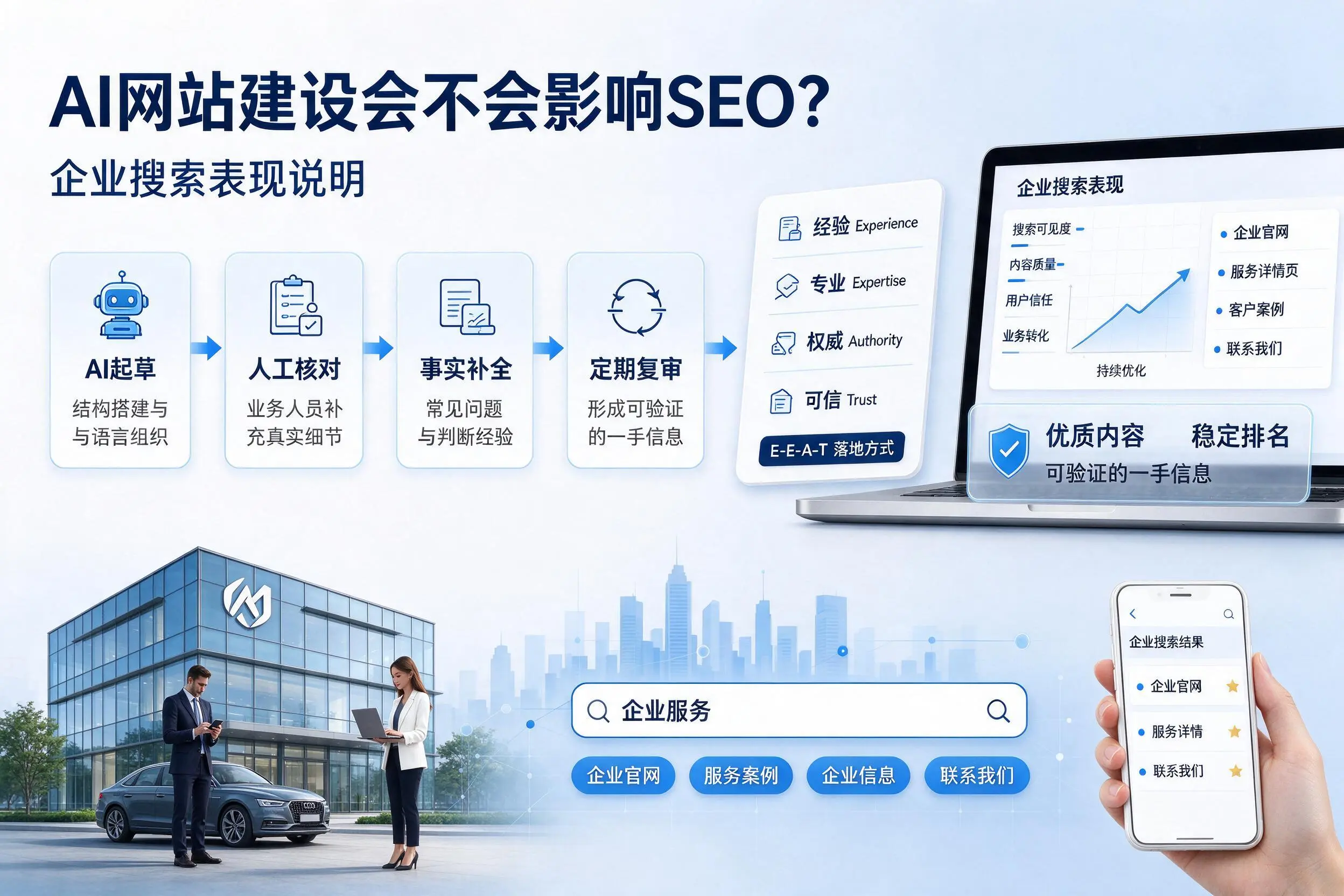 AI网站建设会不会影响SEO?长治企业搜索表现说明