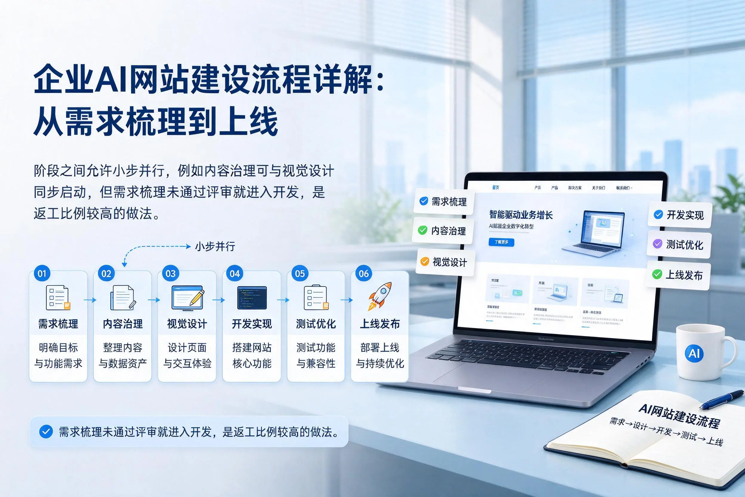 长治企业AI网站建设流程详解:从需求梳理到上线