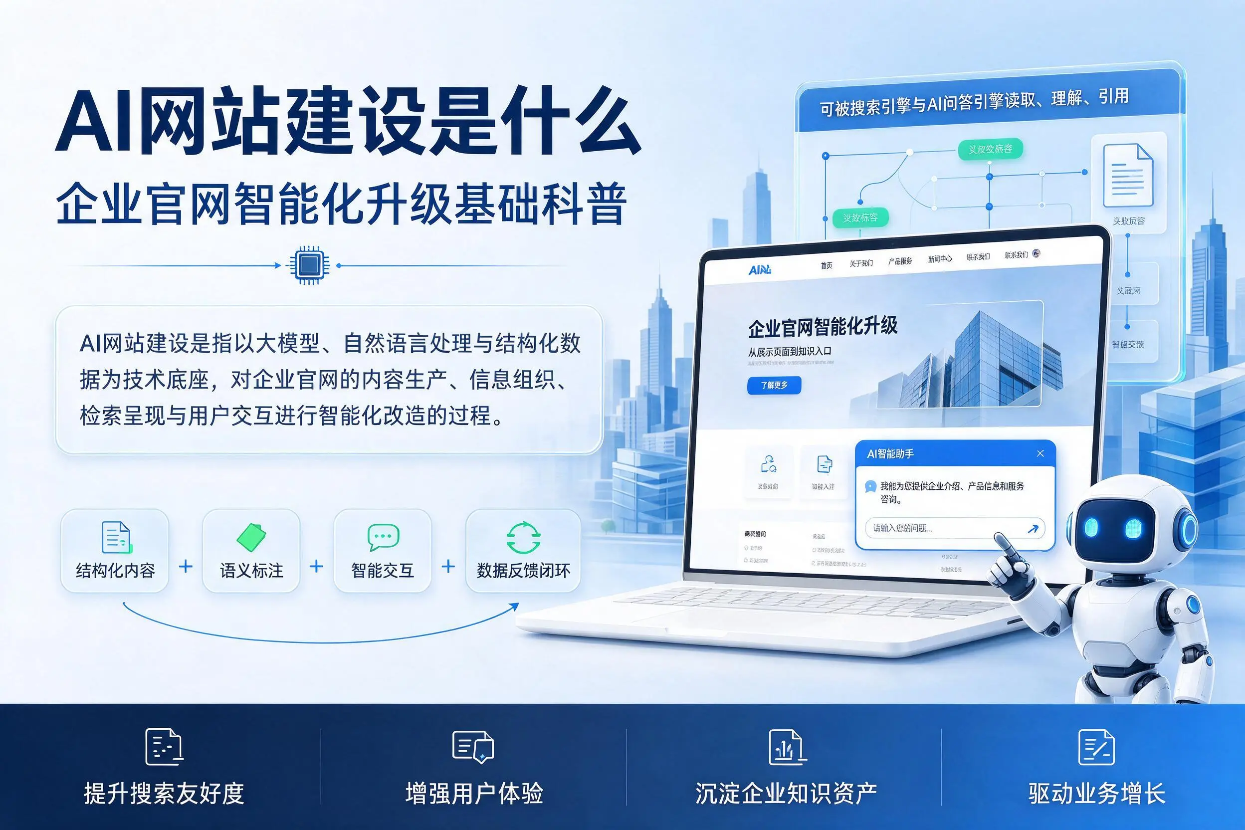 AI网站建设是什么：长治企业官网智能化升级基础科普