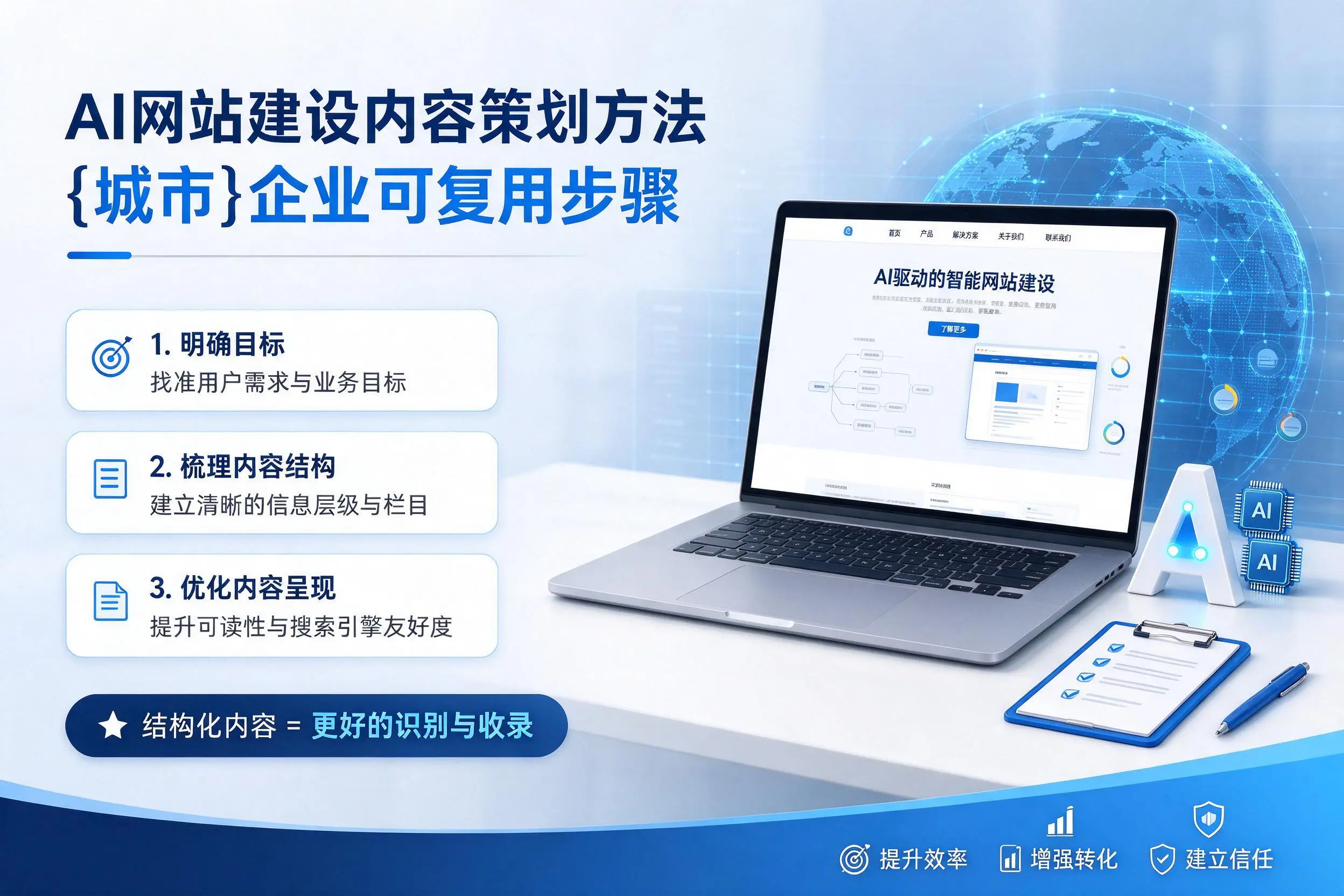 AI网站建设内容策划方法，长治企业可复用步骤
