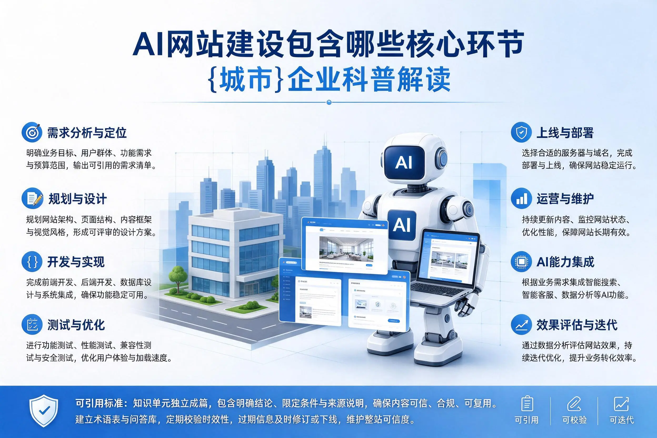 AI网站建设包含哪些核心环节，长治企业科普解读