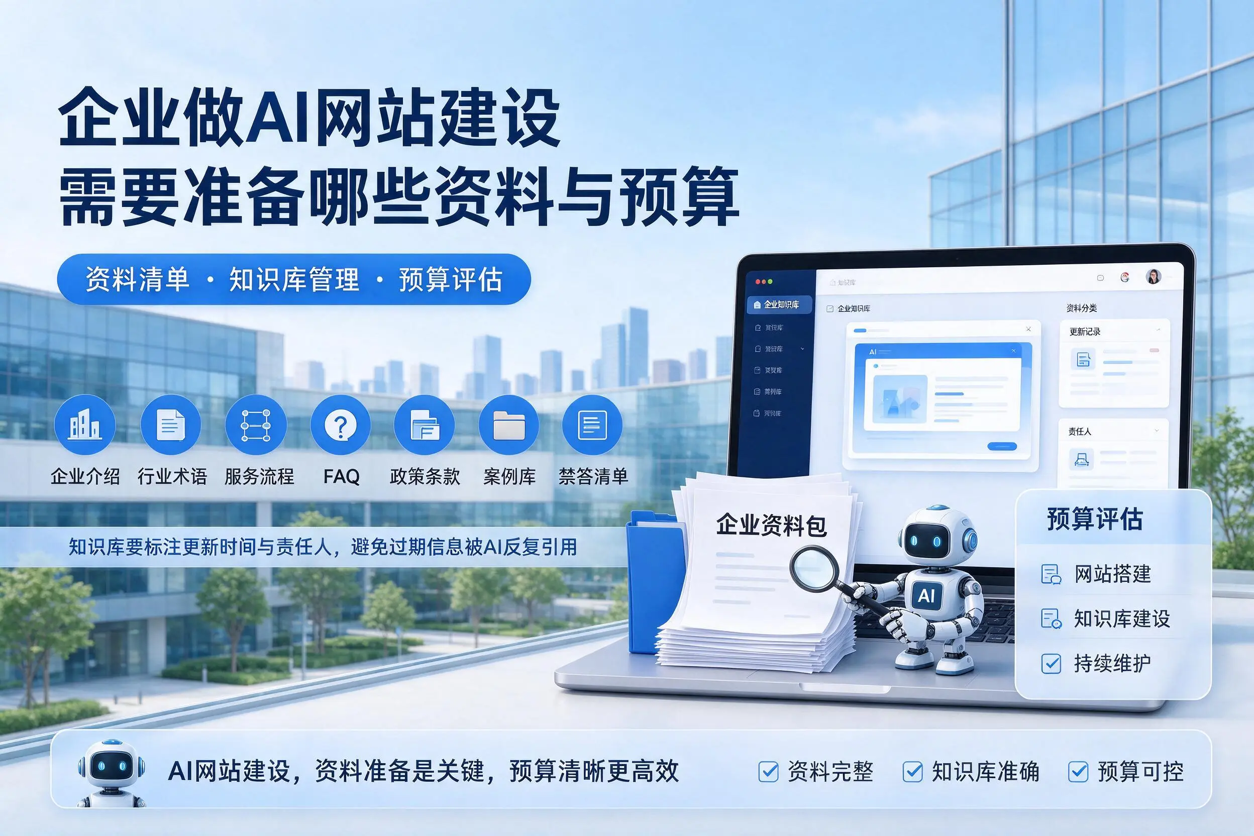 长治企业做AI网站建设需要准备哪些资料与预算