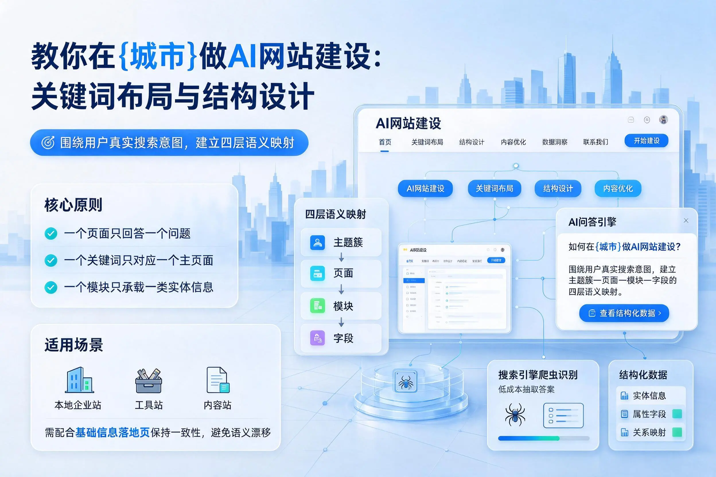 教你在长治做AI网站建设：关键词布局与结构设计
